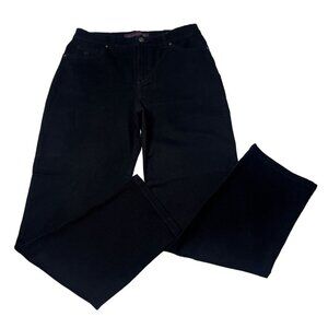10 S‎ Gloria Vanderbilt Amanda Black Jeans Straight Leg Women Pants Casual Wear